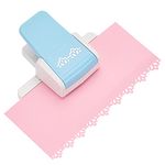 FINGERINSPIRE Pink Fancy Border Punch 95x120x52mm Lotus Flower Design Embossing Punch Handmade Scrapbooking Edge Puncher Border Edge Craft Punch DIY Paper Cutter for Paper Crafting Cards Arts