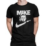 Print Guys Mike Horror Halloween Scary Unisex T-Shirt (XL) Black