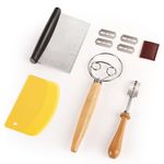 Sourdough Bread Starter Kit, Including Danish Dough Whisk, Bread Lame with 5 Blades, Dough Scrapers, Baking Tools of 4, Kitchen Scraper & Bread Scoring Tool, Bakers Joy