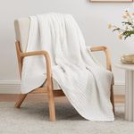 Love's cabin 6 Layer Cotton Muslin Blanket, 55"x80" Twin Muslin Blanket for Couch Bed, White Muslin Throw Blanket, Cotton Gauze Blanket for Adult, Lightweight and Breathable Blanket All Season