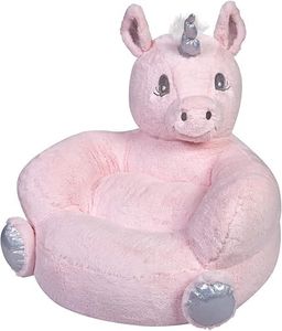 Trend Lab Children's Plush Pink Unicorn Character Chair