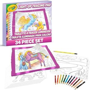 Crayola Light Up Tracing Pad Pink, Best Birthday, Holiday & Christmas Gifts for Girls & Boys, 6, 7, 8 Year Olds, Kids Toys, Light Box Art Kit for Kids [Amazon Exclusive]