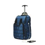 Assembly Laptop Trolley Backpack with USB Charging Port - Laptop Roller Case For Office Travel | Unisex One Day Travel Bag With Wheels - 30 Litres Blue