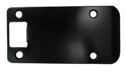 Don-Jo EL104-622 RC Black Extended Lip Strike Plate 4 1/2" Overall Length