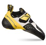 La Sportiva Unisex Solution White/Yellow Climbing Shoes, 4.5 UK