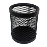 RELY+ Black Pencil Holder for Kids Desk Accessories Holder Wire Mesh Table and Office Pen Case Storage Pack of 3