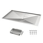 Adjustable Grease Tray Grill Drip Pans Set Fit for DynaGlo, Uniflame, Nexgrill, BHG, Backyard, Kenmore Gas Grills (29 Inch)