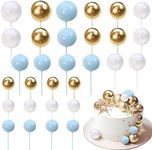 Xsstarmi 30 PCS Balls Cake Topper F