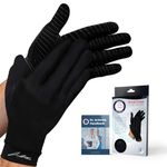 Full Length Copper Arthritis Compression Gloves for Women and Men, Carpal Tunnel Gloves, Hand Brace for Arthritis Pain and Support by Dr. Arthritis (Small)
