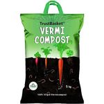 TrustBasket Nutrient Rich Organic Vermicompost Fertilizer Manure For Plants | Vermicompost For Plants | Compost For Plants Home Garden - 5 Kg