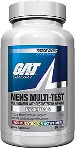 GAT Mens Multi + Test, Premium Multivitamin and Complete Testosterone Boosting Support with Tribulus Terristis, 60 Tablets/30 Servings