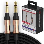 Monster Mobile® Audio Cable, Black and Gold- 4 Feet - MBL MINI-4 BK-GLD WW