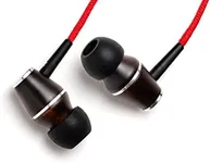 Symphonized XTC Premium Genuine Wood in-Ear Noise-isolating Headphones with Microphone (Red)