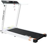 Everfit Treadmill Electric Treadmills with 450mm Running Belt, Fully Folding Walking Pad Foldable Machine Exercise & Fitness Equipment, White with up to 14km/h Speed for Home Gym Cardio Training