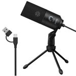 FIFINE USB Microphone for PC Computer, Recording Condenser Mic for Laptop MAC/Windows for Vocals,Voice Overs,Streaming Broadcast, Music, YouTube Videos-K669B