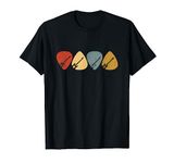 Retro Vintage Guitar Picks Design for Guitarists T-Shirt