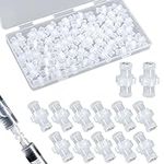 60pcs Syringe Adapter, Female Luer Lock Syringe Luer Lock Connector to Syringe Coupler Adapter Luer Lock Connector Kit