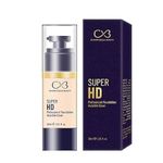 CVB c53 Super HD Professional Foundation Invisible Cover Long Lasting Full Face Coverage for All Skin Types (Shades 01, 30ml)