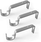 Curtain Rod Holders Silver Heavy Du