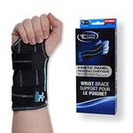 Trainers Choice Wrist Brace and Support with Double Stays Assists with Sprains, Strains, Carpal Tunnel Syndrome, Repetitive Strain Injuries and Wrist Immobilization - Left XXL/XXXL