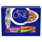 Purina ONE Adult Wet Cat Food Selective Palate - 8x85g, Pack of 5