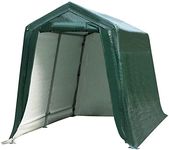 ERGOMASTER 7 Ft x 12 Ft Outdoor Carport Patio Storage Shelter Metal Frame and Waterproof Ripstop Cover for Motorcycle and ATV Car