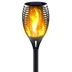 Awethone Solar Flickering Flame Torch Light,Large Size Ultra-Bright Solar Torch with Upgraded Battery,Waterproof Landscape Decoration Lighting for Garden Yard (1 Pack)