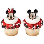 24 Mickey and Minnie Mouse Cupcake Rings Toppers