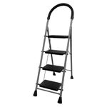 FLIPZON Premium 4 Step-Ladder for Home | Heavy Duty Foldable Ladder with Wide Ant-Slip Steps and Anti-Skid Shoes