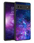BENTOBEN Pixel 6a Case, Google Pixel 6a Case Glow in The Dark Slim Cute Shockproof Rugged TPU Bumper Anti-Slip Scratch Women Man Girls Phone Cover for Google Pixel 6a (2022), Nebula