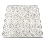 110 X 110cm / 43.3 X 43.3in High Chair Mat,Waterproof Portable Splat Mat for Under High Chair