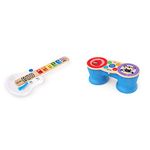 Baby Einstein Strum Along Songs Magic Touch Wooden Musical Light Up Toy Guitar with Whammy Bar, Age 6 Months+ & , Hape, Upbeat Tunes Magic Touch Drum​, Wooden Musical Toy Instruments