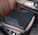 Allaboutsla Car Seat Cushion, Car Seat Cushions for Driving with Comfort Memory Foam - Sciatica & Back Pain Relief, Suitable for Car, Truck, Office Chair (Black)