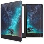 kwmobile Case Compatible with Kobo Aura H2O Edition 2 Case - eReader Cover - Cosmic Nature Blue/Grey/Black