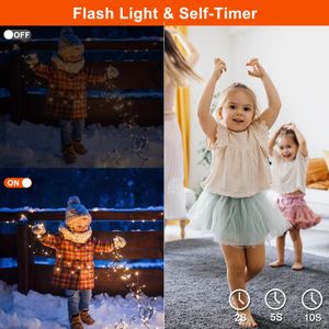 Waterproof Digital Camera 30MP – 17FT Underwater, 32GB Card, Fill Light
