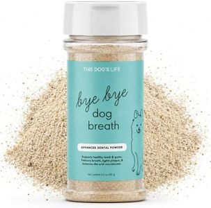 Dog Dental Powder - Cleans Teeth, Freshens Breath, Fights Plaque and Tartar