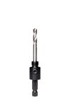 Starrett A1 Hole Saws Arbor - 14-30mm Screw Thread Hex Shank Arbor With 6.35mm High Speed Pilot Drill Bit - Quick Change Mandrel