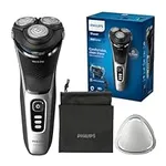 Philips Electric Shaver 3000 Series - Wet & Dry Electric Shaver for Men with SkinProtect Technology in Space Grey, Pop-up Beard Trimmer, Cordless Shaver with Travel Pouch (Model S3241/12)