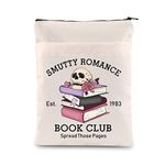 ENSIANTH Smutty Romance Book Club Gift Literature Bookish Book Sleeve Smut Reader Zipper Book Cover Spicy Reader Club Gift (CA Smutty sle)