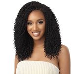 Outre Big Beautiful Human Hair Blend U Part Cap Leave Out Wig PASSION COILS 20" (JBLK)