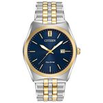 Citizen Eco-Drive Corso Men's Watch, Blue Dial, Stainless Steel, Classic, Two-Tone (Model: BM7334-58L)