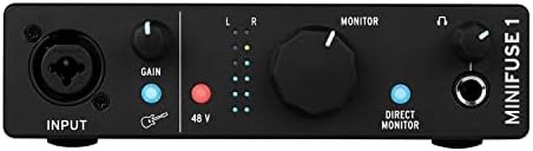 Arturia MiniFuse 1 1-in/2-out USB Audio Interface, Black