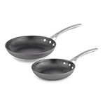 Calphalon Signature Hard Anodized Nonstick Omelet Fry Pan Set, 8"/10", Black