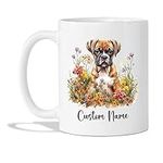 Boxer Dog Ceramic Mug, Unique Custo