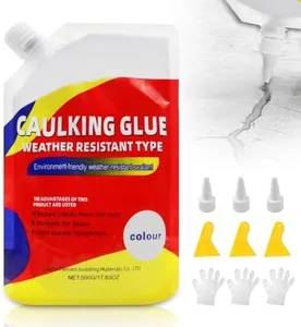 Concrete Slab Repair, Slab Concrete Crack Waterproof Repair Sealant, Concrete Crack Filler, for Filling in Concrete Cracks on Driveways, Walkways and Patios (3PCS)
