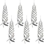 Chiyyak Pack of 6 Reflective Bird Repellent Spiral Bird Repellent Wind Spiral Bird Deterrent Reflectors Garden Decoration for Balcony Garden