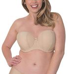 Curvy Kate Women Luxe Strapless Multiway Everyday Bra, Beige (Biscotti), 28D