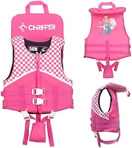 Chriffer Kids Swim Vest Life Jacket for 20-70 Pounds Boys and Girls, Zipper Style Easy On and Off, Floatation Life Jacket for 2, 3, 4, 5, 6, 7, 8 Years Old Beach Pool Water Park