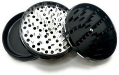 4 Inch herb grinder / 3 layer spice grinder - (9 COLOR OPTIONS) - easily grind your herbs at home with its custom grip design. Black Grinder is Aluminum Allow (Black, 4 Inches)