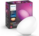 Philips Hue Go Smart Portable Dimmable Table Lamp, White - White and Color Ambiance LED Color-Changing Light - 1 Pack - Indoor and Outdoor Use - Control with Hue App or Voice Assistant